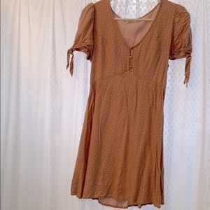 Pink and white polka dot dress